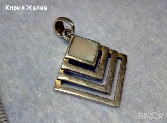 NIKOL@S АВТОРСКИ СЕДЕФЕН СРЕБЪРЕН МЕДАЛЬОН СРЕБРО 925 РЪЧНА РАБОТАна ИЗВЕСТНИЯ БИЖУТЕР НИКОЛАС 32107, снимка 12 - Колиета, медальони, синджири - 49886051