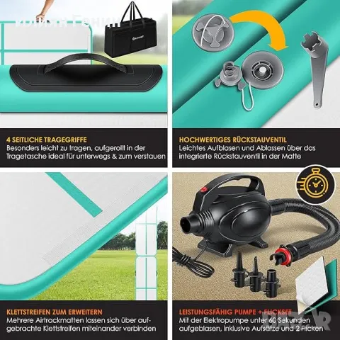 Надуваема подложка за гимнастика, снимка 3 - Художествена гимнастика - 50133466