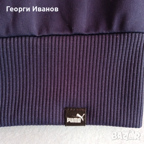 НОВА БЕЗ ЕТИКЕТ FRANCE PUMA Navy Blue Full Zip sweatshirt hoodie top горница топ суичър худи, снимка 6 - Спортни дрехи, екипи - 53595168