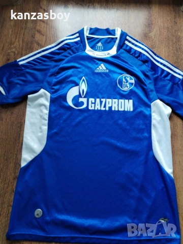 Adidas SCHALKE 2008 HOME FOOTBALL SHIRT - мъжка футболна тениска M, снимка 5 - Тениски - 53864774