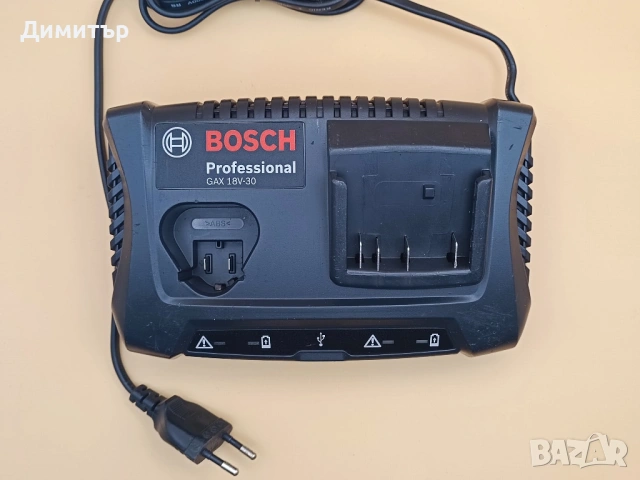Комбинирано зарядно Bosch GAX 18V-30