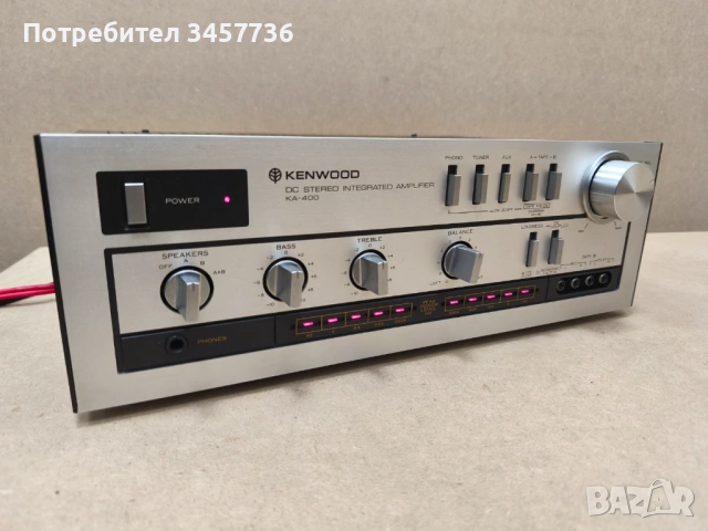 Винтидж Японски Стерео Усилвател Kenwood KA-400