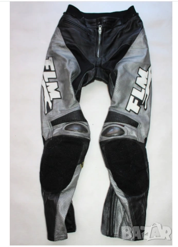Мъжки кожени мото панталони POLO FLM  размер 56 XL-ХХЛ карбон . , снимка 3 - Панталони - 53420401