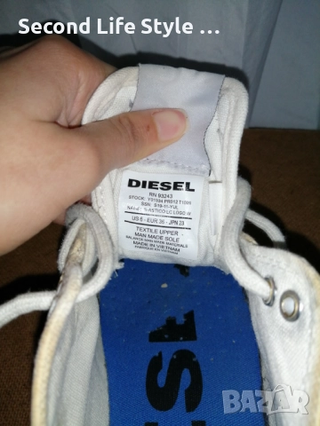 Номер 36 дамски кецове DIESEL Diesel ASTICO S-ASTICO LC LOGO, снимка 9 - Кецове - 52877705