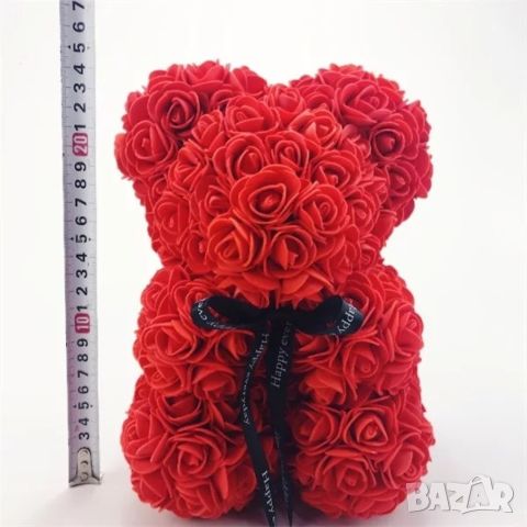 Червено мече от рози. Перфектният подарък за свети Валентин. Височина: 25см, снимка 2 - Романтични подаръци - 45775135
