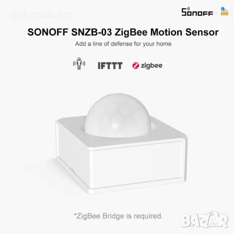 НОВ! Безжичен сензор за движение ZigBee Sonoff, снимка 1 - Други - 47214119