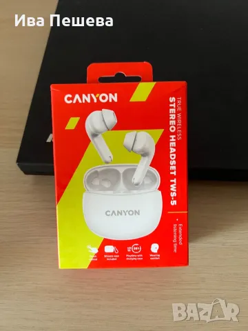 Чисто нови слушалки Canyon TWS-5, снимка 1 - Bluetooth слушалки - 47363452