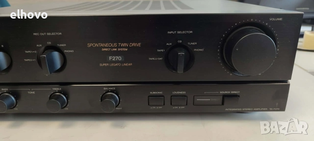 Стерео усилвател Sony TA-F270#3, снимка 4 - Ресийвъри, усилватели, смесителни пултове - 53020415