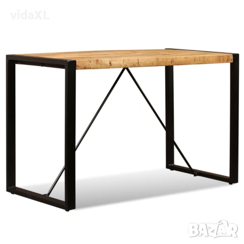 vidaXL Трапезна маса, мангово дърво масив, 120 cм（SKU:243996）