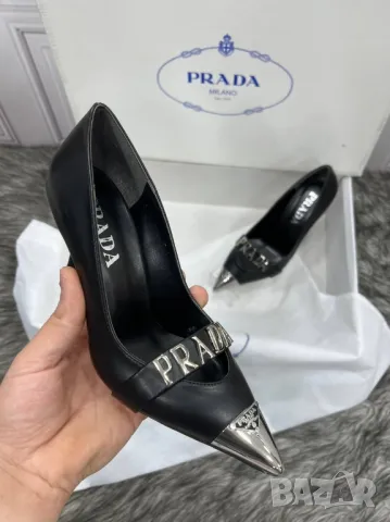 дамски обувки на ток prada , снимка 3 - Дамски обувки на ток - 46885455