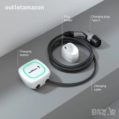 Зарядно за електрически превозни средства Wallbox Pulsar Plus с регулируема мощност до 22 kW., снимка 4 - Друга електроника - 53449189