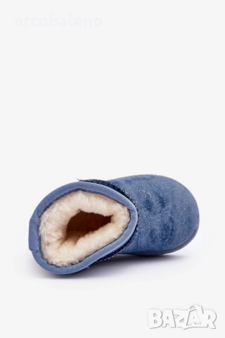 Детски снежни ботуши с брокат в синьо Sulinne, снимка 6 - Детски боти и ботуши - 52362763