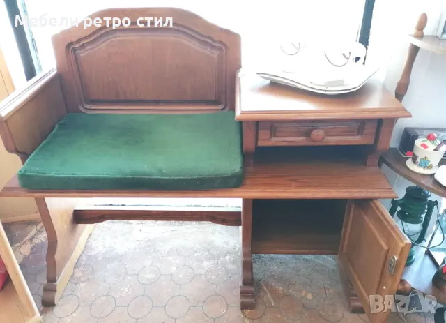 Новата ни красота дървена пейка за обуване с мека подложка за сядане., снимка 3 - Шкафове - 49919734