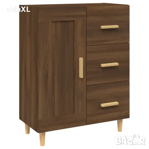  vidaXL Сайдборд, Кафяв дъб, 69,5x34x90 см, инженерно дърво(SKU:817371), снимка 1 - Други - 48636535