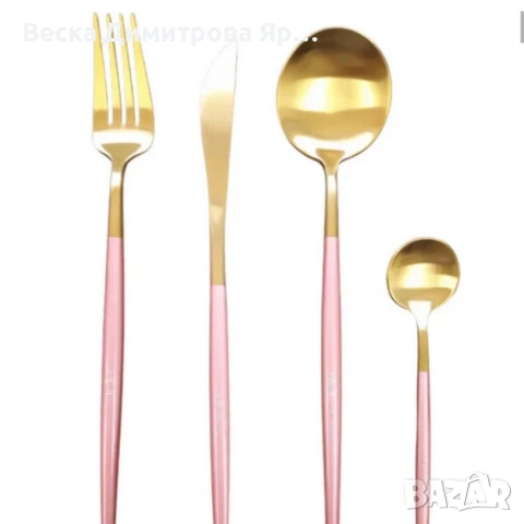 Комплект прибори за хранене от 24 части с луксозен дизайн и магнитна кутия, снимка 12 - Прибори за хранене, готвене и сервиране - 53144831