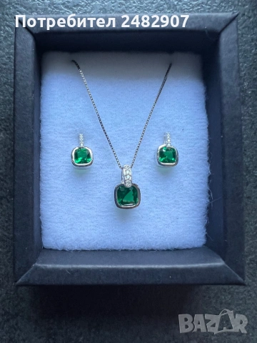 Сребърен комплект, снимка 3 - Бижутерийни комплекти - 53723813