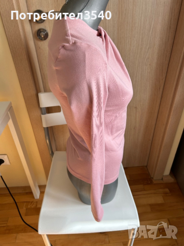 Дамска розова блуза с дълъг ръкав, снимка 10 - Блузи с дълъг ръкав и пуловери - 45057478