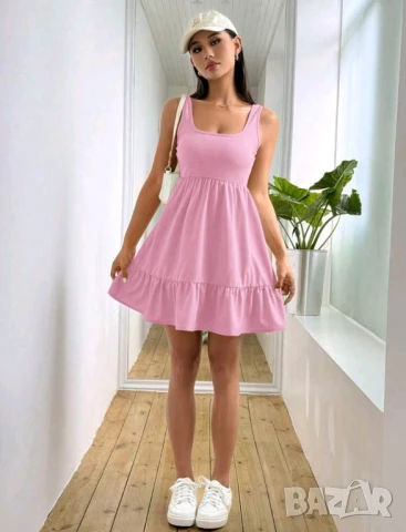 Розова лятна рокля, снимка 4 - Рокли - 50761709