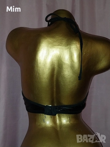 85 С Черно кожено бюстие/сутиен/, снимка 3 - Бельо - 53588107