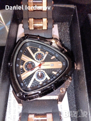 Уникален мъжки метален воден часовник до 5м под вода