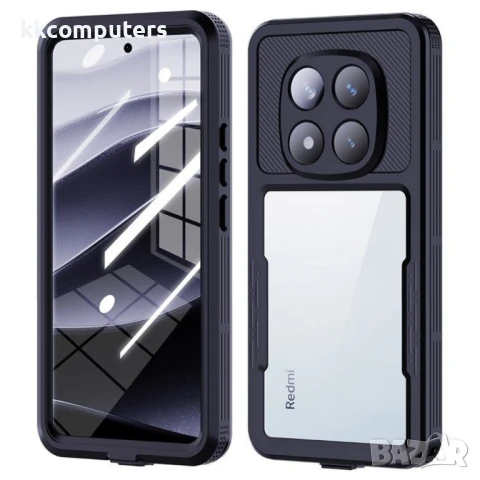 Xiaomi Redmi Note 14 Pro 5G REDPEPPER Водоустойчив / Удароустойчив Калъф + Скрийн Протектор – Черен,