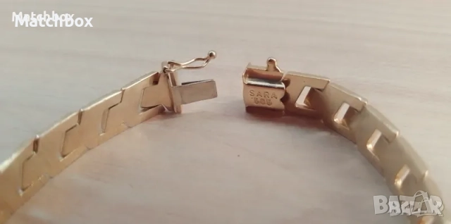 Златна гривна 12.81гр. 585 145лв гр., снимка 3 - Гривни - 51919288