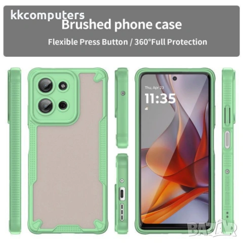 Motorola Moto G75 5G Armor Glaze PC + TPU Калъф и Протектор, снимка 3 - Калъфи, кейсове - 53162531