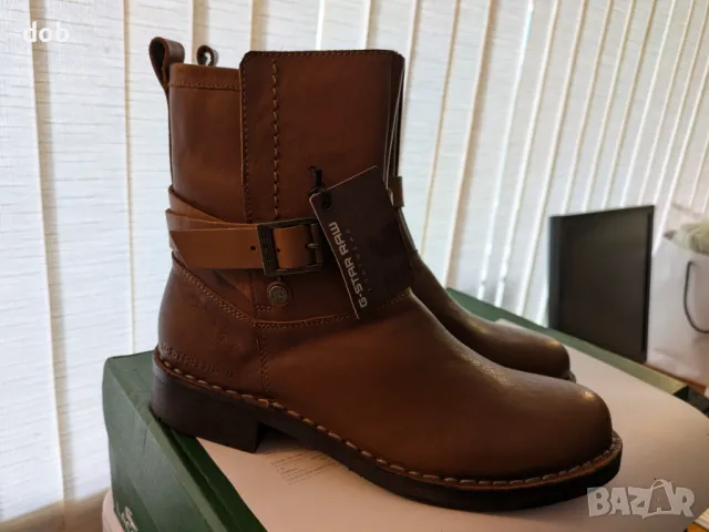 Нови дамски кожени ботуши G-STAR TOLEDO Maja BELT оригинал, снимка 2 - Дамски ботуши - 49869447
