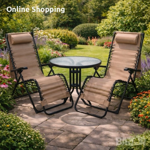 Комплект за релаксация на открито, снимка 3 - Градински мебели, декорация  - 53270239