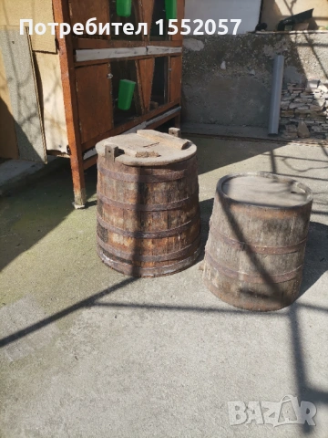 Старинни дървени каци , снимка 3 - Антикварни и старинни предмети - 53797473
