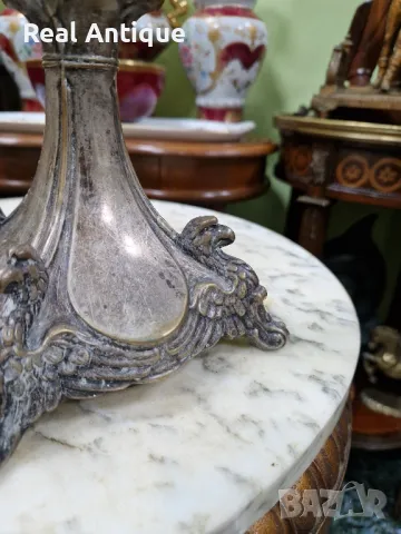 Антикварна колекционерска кристална  висока чаша бокал ваза ART Nouveau , снимка 7 - Антикварни и старинни предмети - 50023905