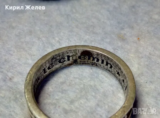 ЕЛ КАМИНО ПЪТЯТ Към САНТЯГО РИМОКАТОЛИЧЕСКИ СРЕБЪРЕН ПРЪСТЕН ЛАКИРАНО СРЕБРО 925 АРТ ИЗРАБОТКА 48886, снимка 4 - Антикварни и старинни предмети - 49913134