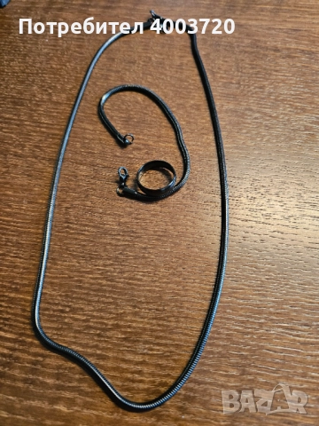 Комплект колиета, пръстен и гривна, снимка 5 - Колиета, медальони, синджири - 51858716