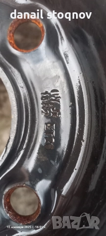 Оригинални желязни джанти за Ситроен 3 броя , снимка 4 - Гуми и джанти - 52456940