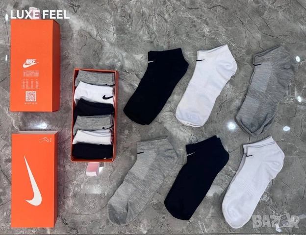 Balenciaga 🔹 Nike 🔹 Louis Vuitton 🔹 Balenciaga 🔹 6бр в Кутия , снимка 12 - Мъжки чорапи - 53831120