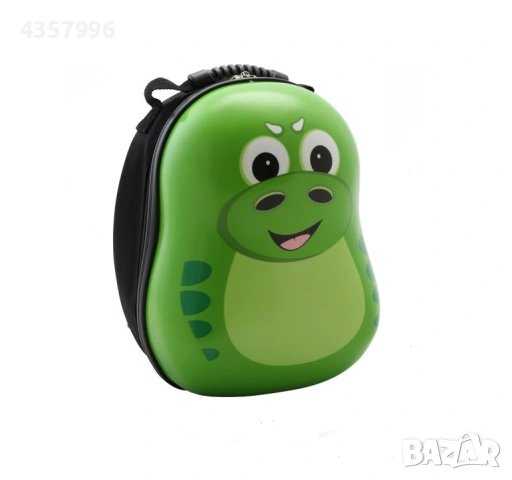 Комплект куфар и раница Дино, За деца, Зелен , снимка 4 - Раници - 53282677