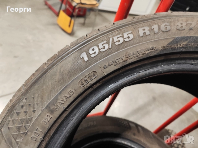 4бр.летни гуми 195/55/16 Kumho, снимка 4 - Гуми и джанти - 52467911