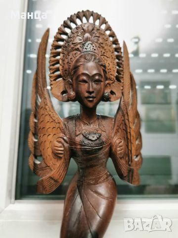 Индийска богиня от кралски абанос, снимка 1 - Антикварни и старинни предмети - 45957134