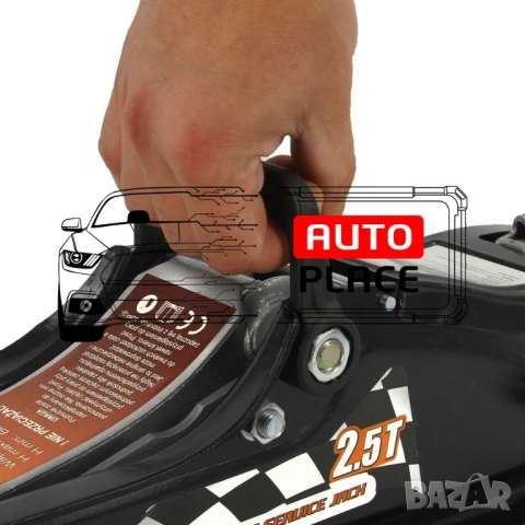 Нископрофилен крик  2.5 тона 115 - 335мм Ripper, снимка 7 - Други инструменти - 54026726