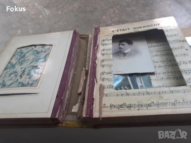 Антика Стар фото албум с бронзови орнаменти, снимка 4 - Антикварни и старинни предмети - 53416743