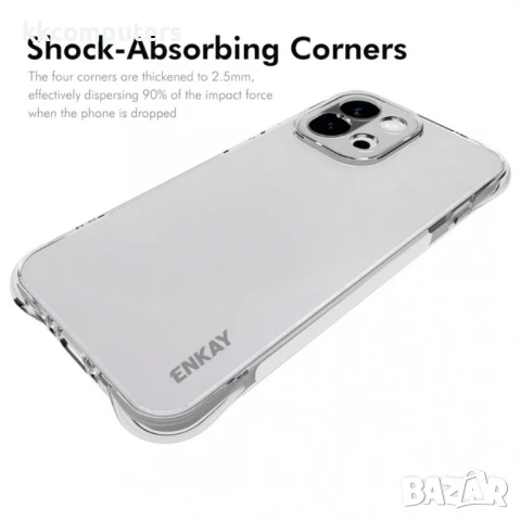 OnePlus 13s 5G / OnePlus 13T 5G Удароустойчив ENKAY Силиконов Калъф и Протектор, снимка 2 - Калъфи, кейсове - 51263433