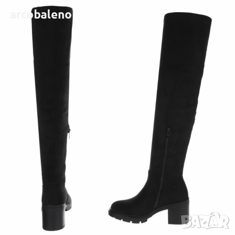 Дамски ботуши над коляното, 3цвята , снимка 12 - Дамски ботуши - 52576773