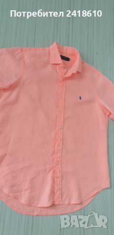 POLO Ralph Lauren / Лен Mens Size LОРИГИНАЛ! Мъжка Ленена Риза!, снимка 9 - Ризи - 45996695