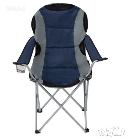 Къмпинг стол сгъваем антрацит синьо с калъф 59x59x105cm, снимка 2 - Къмпинг мебели - 46303739