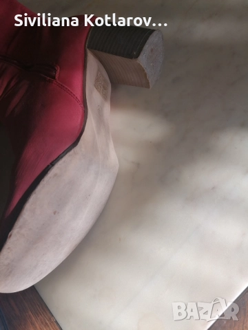 Високи дамски ботуши - среден ток, цвят "корал", снимка 3 - Дамски ботуши - 52509072