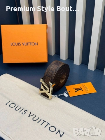 Колани Louis Vuitton от естествена кожа в кутия 3см, снимка 18 - Колани - 53933837