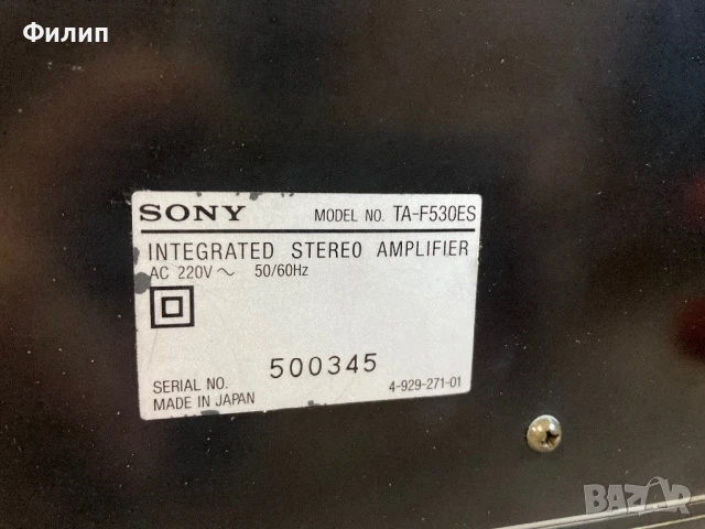 Sony TA F 530 ES, снимка 6 - Ресийвъри, усилватели, смесителни пултове - 50961024