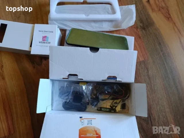 WeBeqer Dashcam, даш камера в  огледало с 10" сензорен екран, 64GB карта, 4K+1080P, 170 градуса..., снимка 8 - Аксесоари и консумативи - 50501438