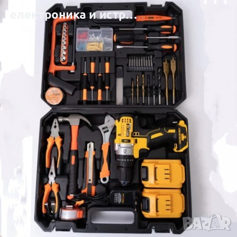 Ударен Винтоверт Крафтроял + 111 ЧАСТИ инструменти 36V бормашина 8 Ah , снимка 4 - Други инструменти - 53163262