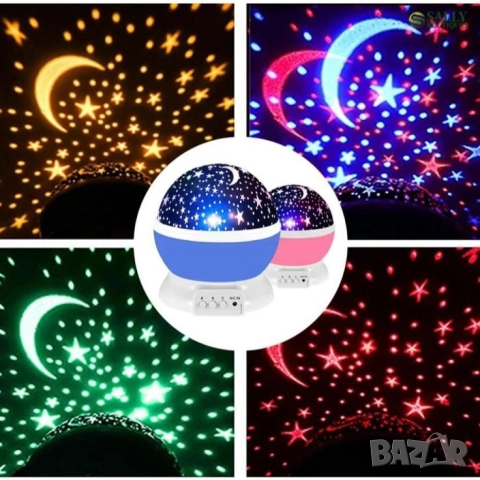 Нощна лампа детски планетариум